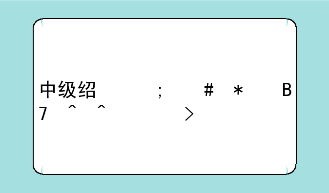 中级经济师报名时间入口