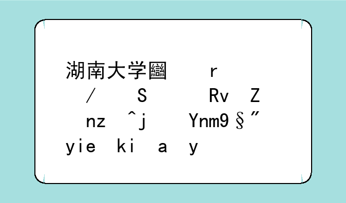 湖南大学土木工程研究生学硕每年有奖学金吗